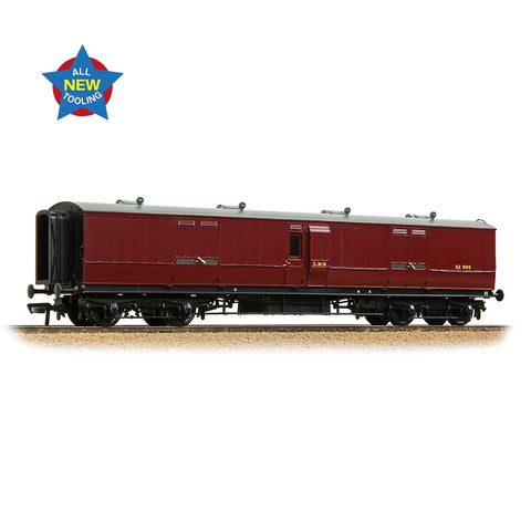 Bachmann 39-893 LNWR 50ft Arc Roof Full Brake LMS Crimson Lake