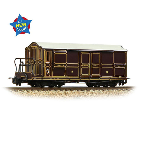Bachmann 394-076 Ffestiniog Railway Curly Roof Van No.1 FR Lined Plum