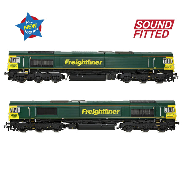 Bachmann 50-002SF Class 66/6 66606 Freightliner Green Sound Fitted