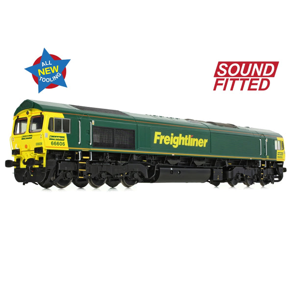 Bachmann 50-002SF Class 66/6 66606 Freightliner Green Sound Fitted