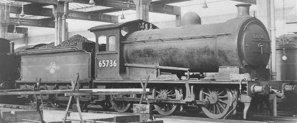 Oxford Rail OR76J26003 BR Late (plain black) 65736 0-6-0 Class J26