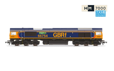 Hornby R30353TXS GBRf, Class 66, Co-Co, 66754 'Northampton Saints' - Era 11 (Sound Fitted)