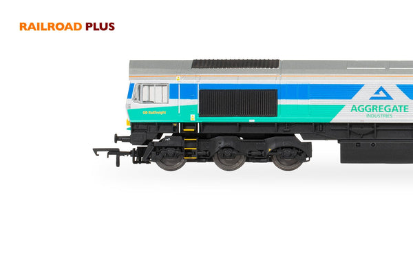 Hornby R30428 RailRoad Plus: Class 66 - Aggregates Industries - 66711 'Sence'