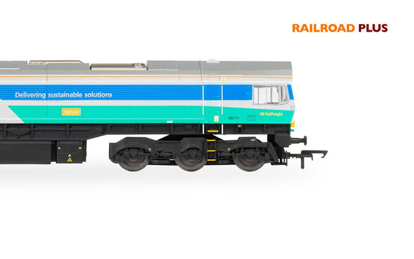 Hornby R30428 RailRoad Plus: Class 66 - Aggregates Industries - 66711 'Sence'