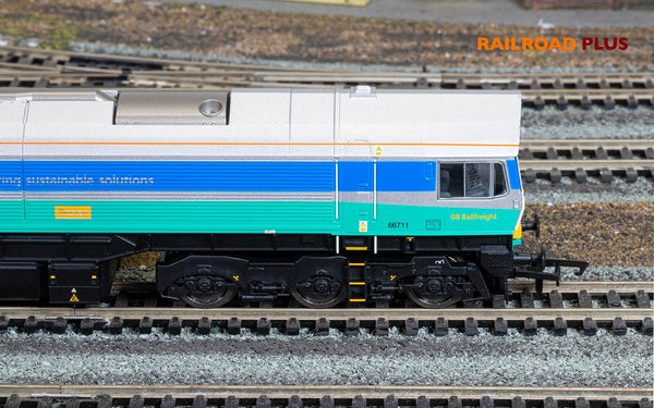 Hornby R30428 RailRoad Plus: Class 66 - Aggregates Industries - 66711 'Sence'