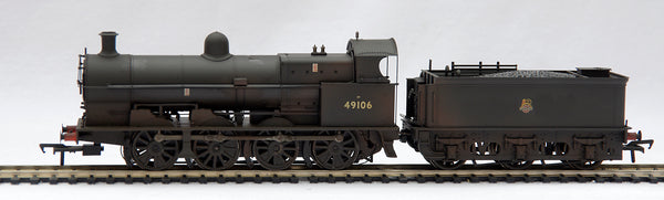 Bachmann 31-481 Class G2A 49106 BR Black Early Emblem & Weathered