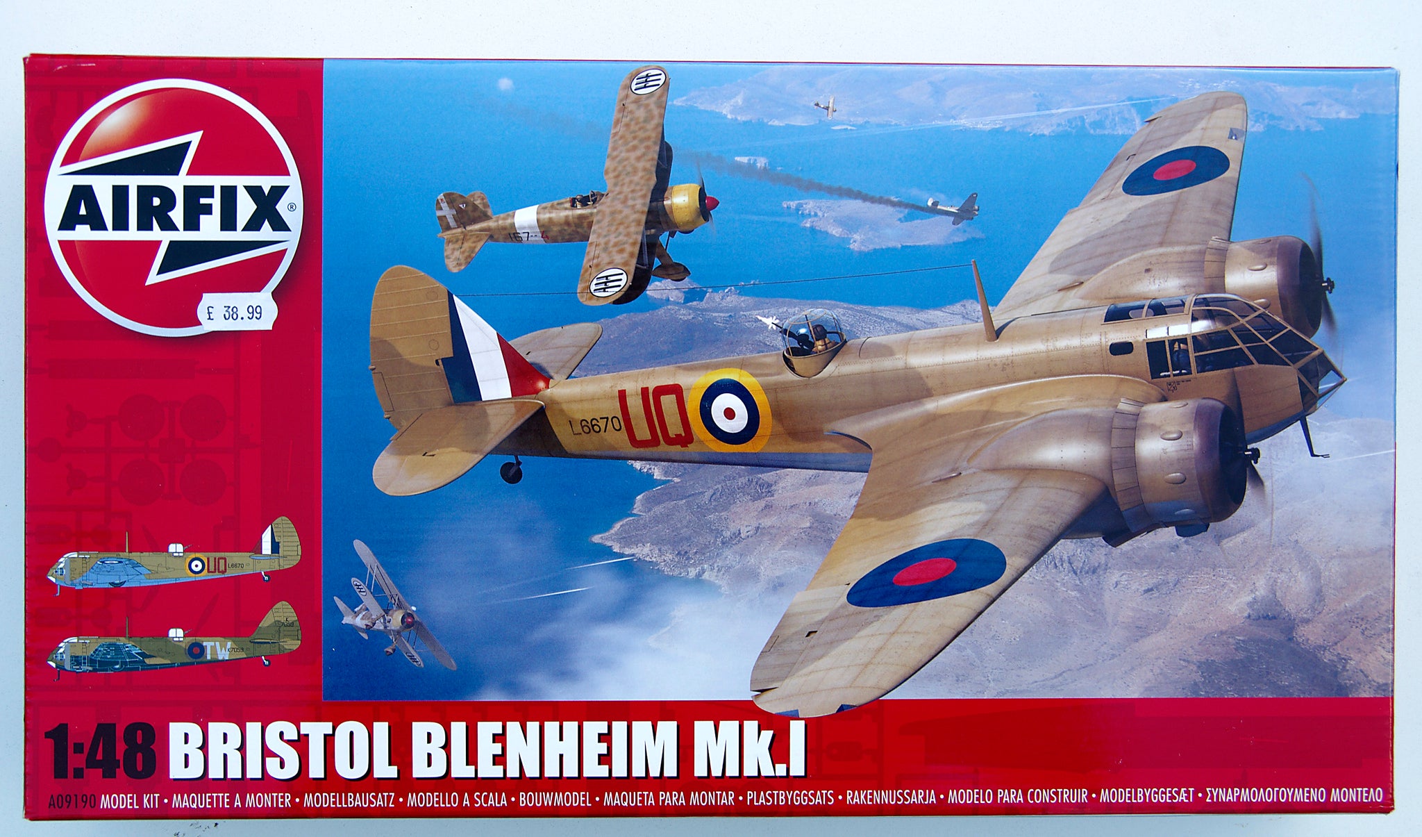 Airfix 1:48 A09190 Bristol Blenheim Mk1 Kit
