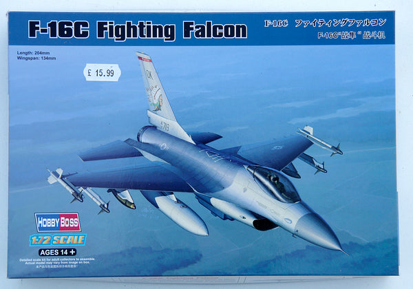 Hobby Boss 1:72 80274 F-16C Fighting Falcon Model Kit