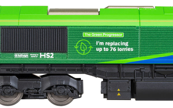 Hornby R30151 GBRf, HS2 Class 66, Co-Co, 66796 'The Green Progressor' - Era 11